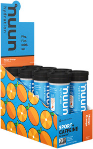 Nuun Sport + Caffeine Hydration Tablets: Mango Orange, Box of 8 Tubes Nuun Sport + Caffeine Hydration Tablets: Mango Orange, Box of 8 Tubes
