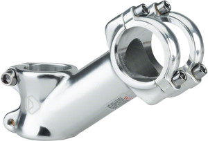 Dimension 31.8 Stem - 90mm, 31.8 Clamp, +35, 1 1/8", Alloy, Silver Dimension 31.8 Stem - 90mm, 31.8 Clamp, +35, 1 1/8", Alloy, Silver
