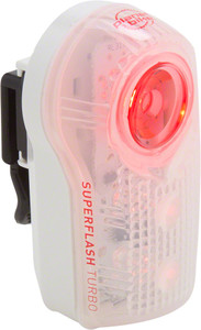 Planet Bike LED Superflash Turbo Taillight: Red/Clear/White Planet Bike LED Superflash Turbo Taillight: Red/Clear/White