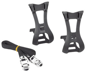 Dimension Toe Clip and Strap Set LG/XL Black Dimension Toe Clip and Strap Set LG/XL Black