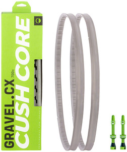 CushCore Gravel/CX Tire Inserts Set for 700c x 33-46mm Tires, Includes 2 Tubeless Valves CushCore Gravel/CX Tire Inserts Set for 700c x 33-46mm Tires, Includes 2 Tubeless Valves