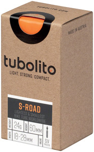 Tubolito S-Tubo Road 700 x 18-28mm Tube - 60mm Presta Valve, Disc Brake Only