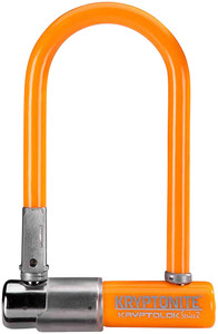 Kryptonite Krypto Series 2 Mini-7 U-Lock - 3.25x7" Keyed Orange Includes bracket