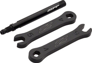 Zipp Speed Weaponry Tangente Aluminum Knurled Valve Extender: 65mm for 808, 1 Piece, for Removable Presta Valve, Black