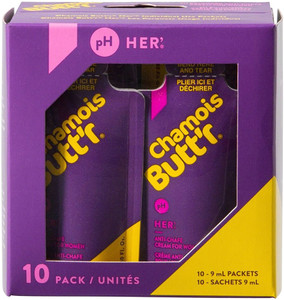 Chamois Butt'r Her': 0.3oz Packet, Box of 10 Chamois Butt'r Her': 0.3oz Packet, Box of 10