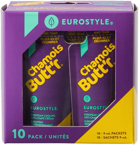 Chamois Butt'r Eurostyle: 0.3oz Packet, Box of 10 Chamois Butt'r Eurostyle: 0.3oz Packet, Box of 10
