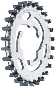 Gates Carbon Drive CDX Rear Sprocket for 3-Lobe SureFit™ - 26t, Silver Gates Carbon Drive CDX Rear Sprocket for 3-Lobe SureFit™ - 26t, Silver