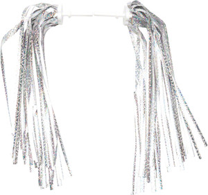 Dimension Kid's Bike Streamers: Silver-Platinum Pair Dimension Kid's Bike Streamers: Silver-Platinum Pair