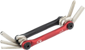Crank Brothers Multi 5 Tool - Black/Red Crank Brothers Multi 5 Tool - Black/Red