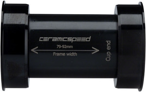 CeramicSpeed EVO386 Bottom Bracket: Coated, 86mm, 24mm Spindle, Black CeramicSpeed EVO386 Bottom Bracket: Coated, 86mm, 24mm Spindle, Black