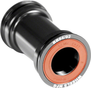 Wheels Manufacturing BB86/92 SRAM Bottom Bracket with ABEC-3 Bearings Black Cups Wheels Manufacturing BB86/92 SRAM Bottom Bracket with ABEC-3 Bearings Black Cups