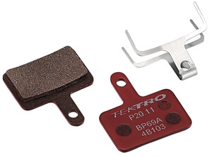 Tektro P20.11 Disc Brake Pad - Resin, For Use with 2-Piston Calipers, Red Tektro P20.11 Disc Brake Pad - Resin, For Use with 2-Piston Calipers, Red