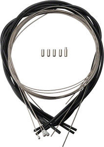Campagnolo Ultra Low Friction Cable and Housing Set for Brakes and Derailleurs, Black Campagnolo Ultra Low Friction Cable and Housing Set for Brakes and Derailleurs, Black