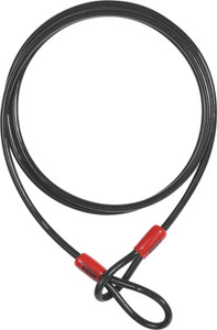 ABUS Cobra Seat Leash: 5mm x 75cm (2.5ft): Black