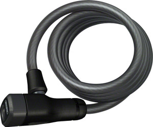 ABUS Star 4508 Keyed Coiled Cable Lock: 150cm x 8mm, Black ABUS Star 4508 Keyed Coiled Cable Lock: 150cm x 8mm, Black