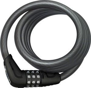 ABUS Star 4508 Combination Coiled Cable Lock: 150cm x 8mm, Black ABUS Star 4508 Combination Coiled Cable Lock: 150cm x 8mm, Black