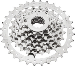 Dimension Cassette - 7 Speed, 12-32t, Silver, Nickel Plated Dimension Cassette - 7 Speed, 12-32t, Silver, Nickel Plated