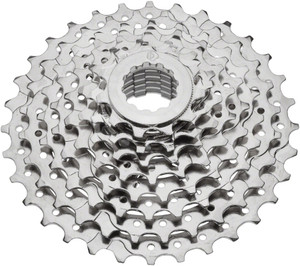 Dimension Cassette - 8 Speed, 11-32t, Silver, Nickel Plated Dimension Cassette - 8 Speed, 11-32t, Silver, Nickel Plated