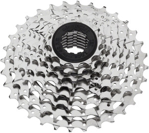 microSHIFT H08 Cassette - 8 Speed, 11-34t, Silver, Nickel Plated microSHIFT H08 Cassette - 8 Speed, 11-34t, Silver, Nickel Plated
