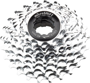 microSHIFT G10 Cassette - 10 Speed, 11-25t, Silver, Chrome Plated, With Spider microSHIFT G10 Cassette - 10 Speed, 11-25t, Silver, Chrome Plated, With Spider