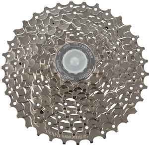Shimano Alivio CS-HG400 Cassette - 9 Speed, 11-32t, Silver, Nickel Plated Shimano Alivio CS-HG400 Cassette - 9 Speed, 11-32t, Silver, Nickel Plated