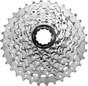 SunRace M96 Cassette - 9-Speed, 11-34t, Nickel SunRace M96 Cassette - 9-Speed, 11-34t, Nickel