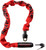 Kryptonite Krypto Keeper 785 Integrated Chain Lock: 2.8' (85cm) Red