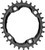 absoluteBLACK Oval 96 BCD Chainring for Shimano XT M8000 - 30t, 96 Shimano Asymmetric BCD, 4-Bolt, Narrow-Wide, Black