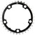 Dimension Multi Speed 34t x 110mm Middle Chainring Black