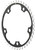 Dimension 48t x 130mm Outer Chainring Silver