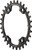 Wolf Tooth Elliptical 96 BCD Chainring - 30t, 96 Asymmetric BCD, 4-Bolt, Drop-Stop, For Shimano XT M8000 and SLX M7000 Cranks, Black