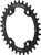 Wolf Tooth Elliptical 96 BCD Chainring - 32t, 96 Asymmetric BCD, 4-Bolt, Drop-Stop, For Shimano XT M8000 and SLX M7000 Cranks, Black