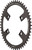 Wolf Tooth Shimano 110 Asymmetric BCD Chainring - 50t, 110 Asymmetric BCD, 4-Bolt, Drop-Stop, For Shimano Cranks, Black