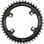 Wolf Tooth Shimano 110 Asymmetric BCD Chainring - 38t, 110 Asymmetric BCD, 4-Bolt, Drop-Stop Flattop, For Shimano GRX Cranks, Black