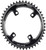 Wolf Tooth Elliptical Shimano 110 Asymmetric BCD Chainring - 46t, 110 Asymmetric BCD, 4-Bolt, Drop-Stop, For Shimano GRX Cranks, Black