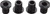 Wolf Tooth Set of Chainring Bolts for 104x30T Rings (10 mm long) 4-Pieces, Black