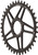 Wolf Tooth Elliptical Direct Mount Chainring - 38t, RaceFace/Easton CINCH Direct Mount, 3mm Offset, Drop-Stop, Flattop Compatible, Black