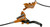 Hope Tech 3 E4 Disc Brake and Lever - Front, Hydraulic, Post Mount, Orange