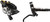 Shimano Saint BL-M820-B/BR-M820 Disc Brake and Lever - Rear, Hydraulic, Post Mount, Finned Metal Pads, Black