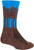 SockGuy Treeline Wool Socks | 6 inch | Brown/Blue