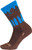 SockGuy Treeline Wool Socks | 6 inch | Brown/Blue
