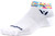 Swiftwick Vision One Morse Socks | 1 inch | White/Blue