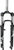 SR Suntour XCM HLO Suspension Fork: 26", 1-1/8" Threadless Steerer, 100mm Travel, 100x9mm, Linear Pull and Disc, Black