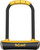 OnGuard PitBull Series U-Lock - 4.5 x 9", Keyed, Black/Yellow, Includes bracket