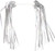 Dimension Kid's Bike Streamers: Silver-Platinum Pair
