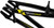 Radio Helium BMX Race Frame - Junior, 18.6" TT, Black