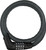 ABUS Combination Cable Lock Steel-O-Flex Tresor 6615C: 85cm x 15mm With Mount, Black ABUS Combination Cable Lock Steel-O-Flex Tresor 6615C: 85cm x 15mm With Mount, Black