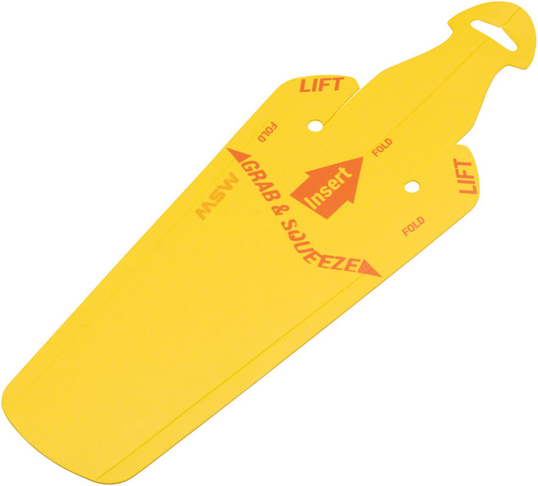 MSW Splashpad Fender - Rear, Yellow