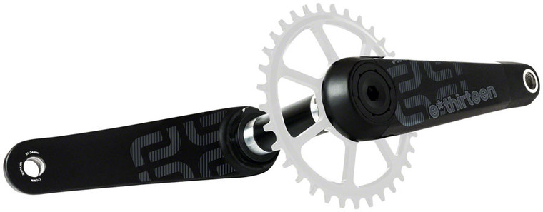 e*thirteen by The Hive TRS Race Carbon Crankset - 175mm, Direct Mount, e*thirteen P3 Connect Spindle Interface, Black