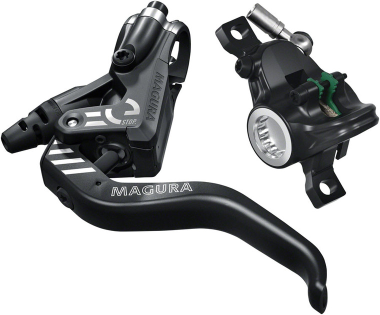 Magura MT4 eSTOP Disc Brake and Lever - Front or Rear Hydraulic Post Mount Black